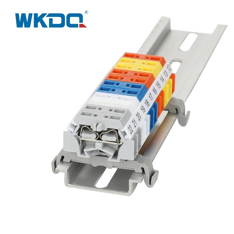 260-301B connecteur de bornier à ressort montage encliquetable sans vis 2 conducteurs gain de temps couleur grise de haute qualité