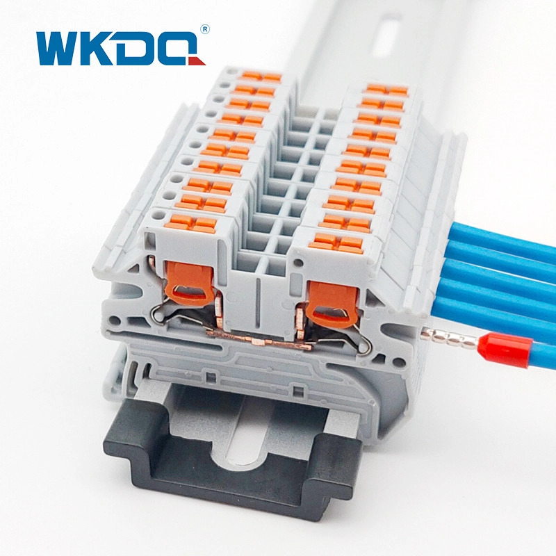 4mm2 Câble Din Rail Push In Bornier Anti Enflammé 24 AWG