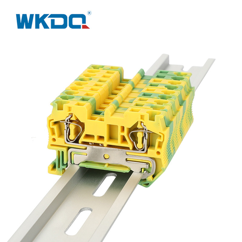 Section transversale de la couleur verte 800V 41A 4mm de connecteur de bornier de ressort de JST 4-PE