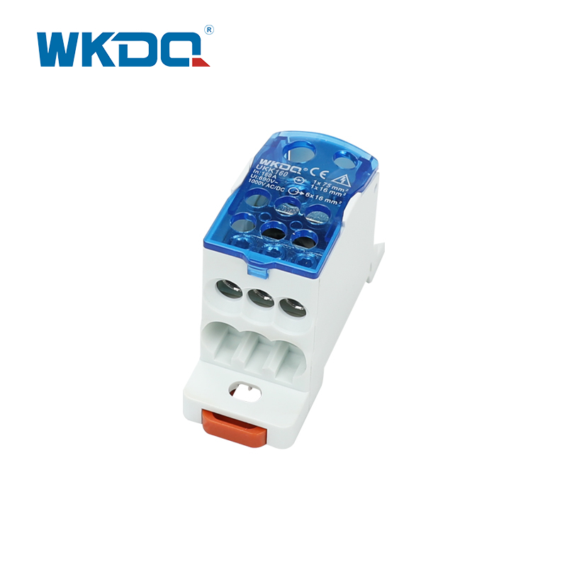 Distributeur de bloc d'alimentation UKK 160A, boîte de distribution de jonction avec couvercle transparent