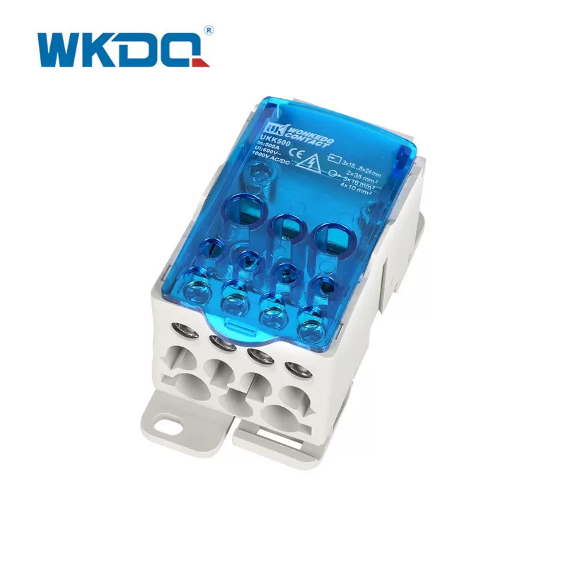 Boîte de bloc de distribution d'alimentation UKK Din Rail UKK 500A Trou d'installation de 54 mm