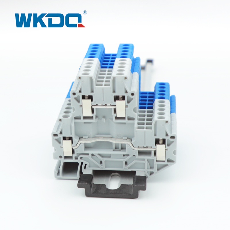 UTTB2.5 2,5 mm2 DIN Rail Double Niveau Borlier à vis